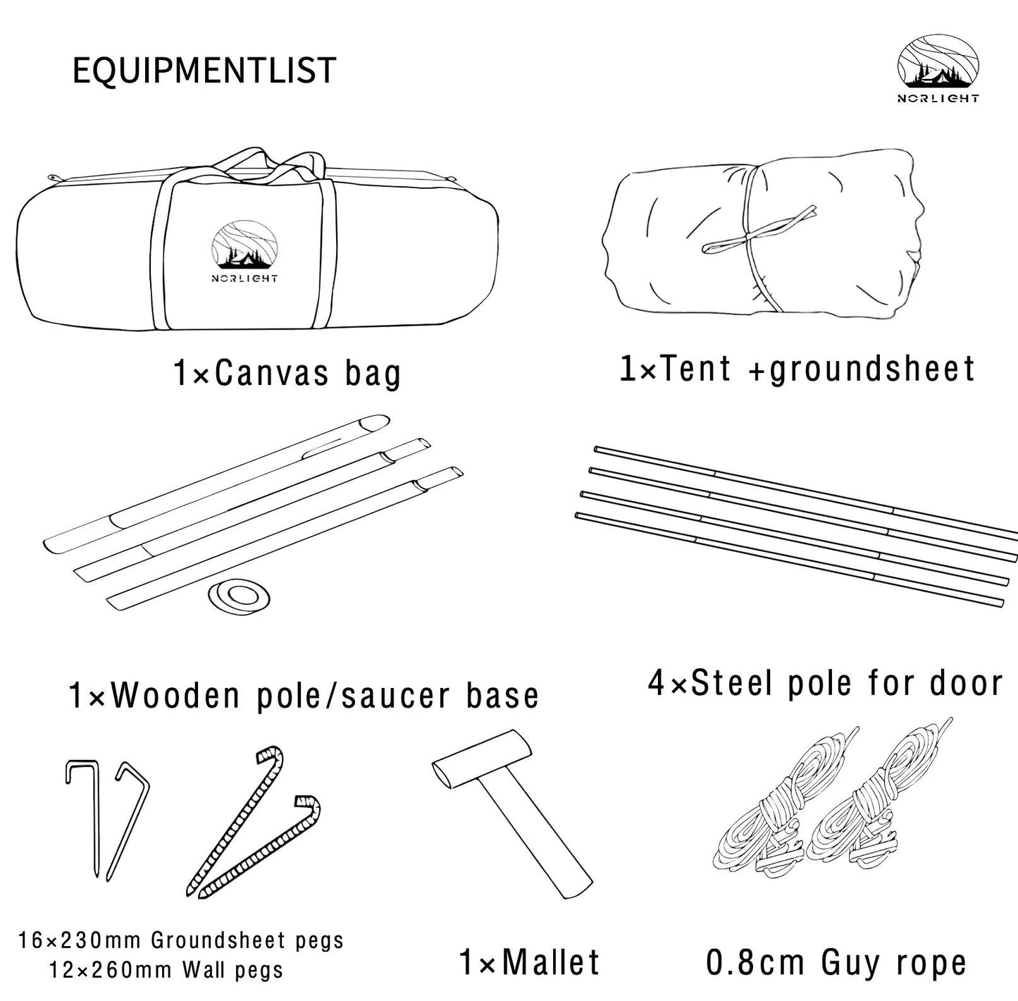 Classic 3m Indian Tipi Tent