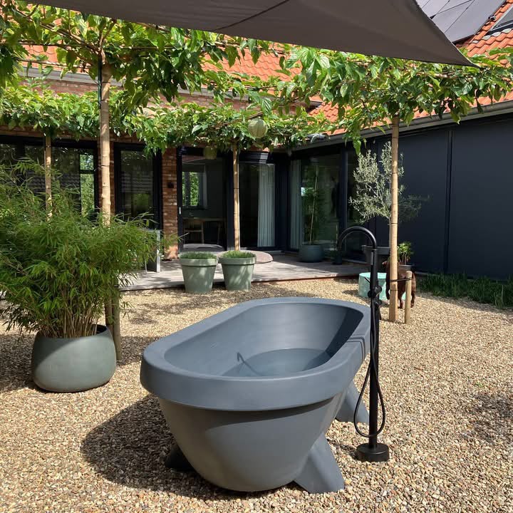 Antraciet Gardentub