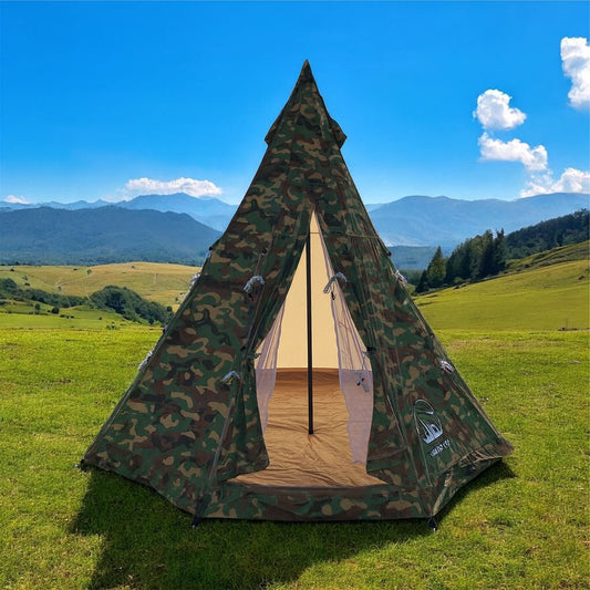 Classic 3m Indian Tipi Tent - Camo