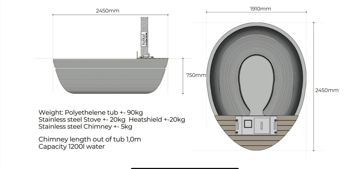 Slate Grey KolKol Egg